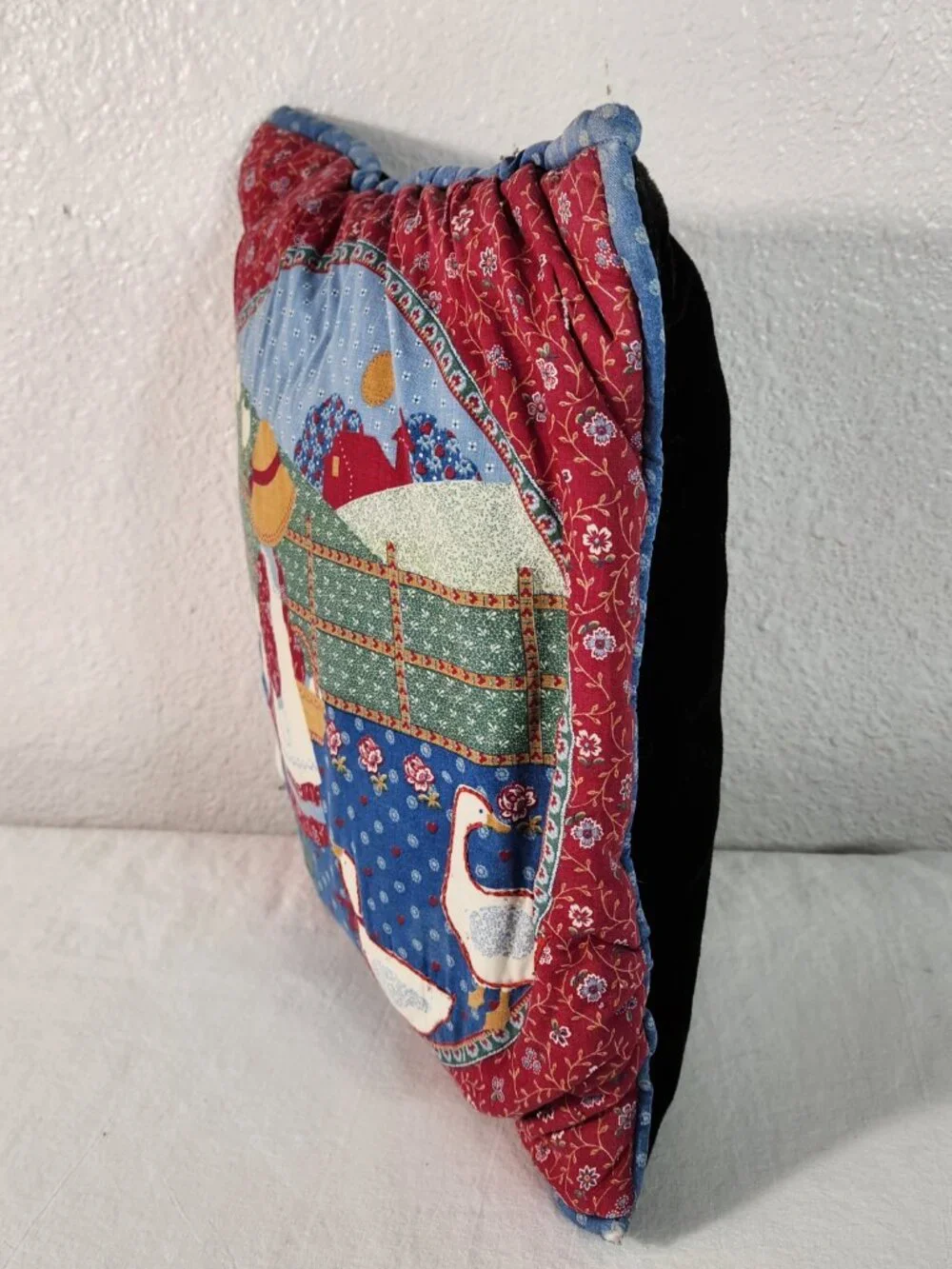 Good condition with normal wear.  No rips, stains or strong odors.  Note right s